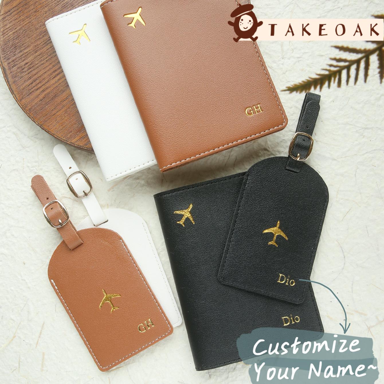 Travel Accessories Overseas - طقم حامل جواز سفر وعلامة أمتعة