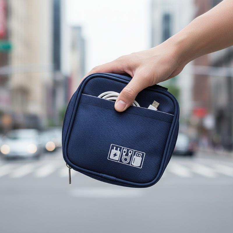 Travel Accessories Organizer Bag - حقيبة منظم كابلات محمولة مقاومة للماء،