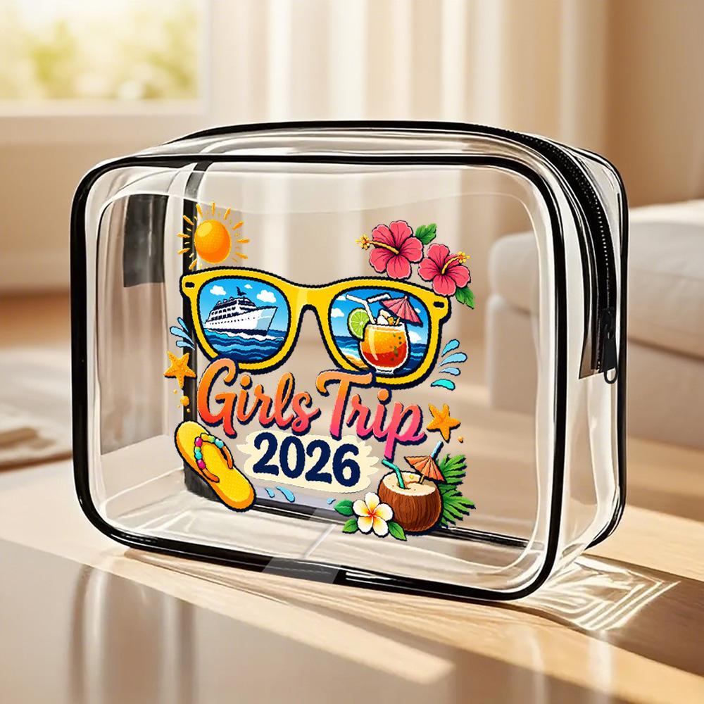 Travel Accessories Best - حقيبة مستحضرات تجميل شفافة من البي