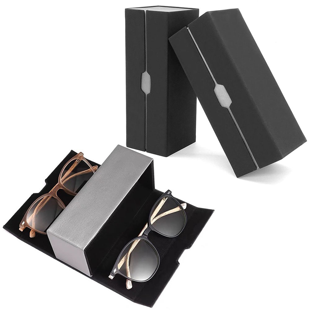 Travel Accessories Ideas - حافظة نظارات من الجلد الصناعي، صندوق