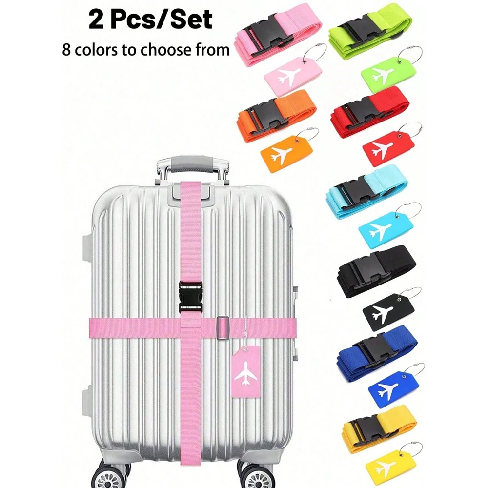 Travel Accessories Gift Set - مجموعة حزام الأمتعة مع علامة الأمتعة