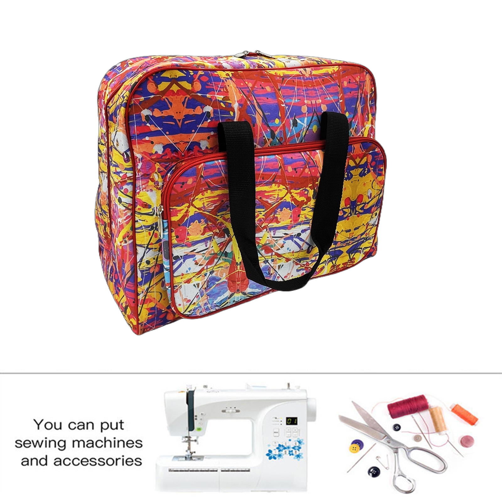 Travel Accessories Organizer Bag - حقيبة حمل ماكينة خياطة متعددة الوظائف