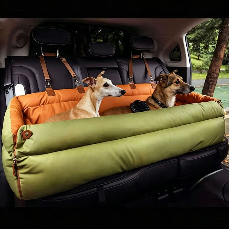 Quality Travel Accessories - Luxury Waterproof Faux Leather Dog Car