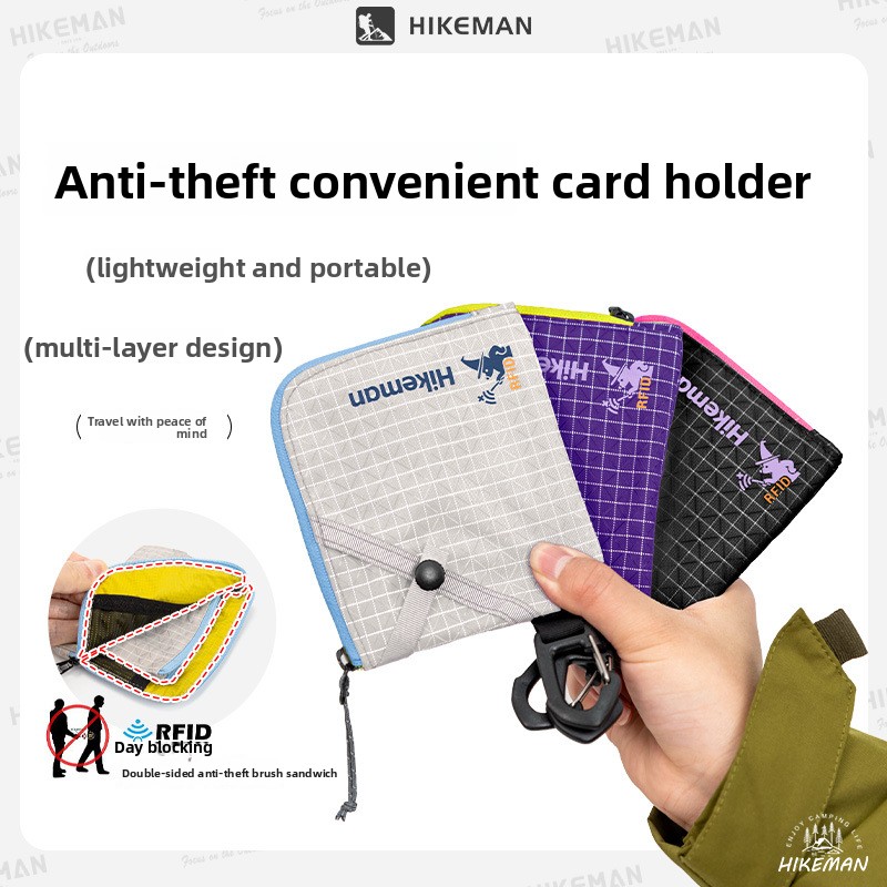 Travel Accessories Overseas - حقيبة بطاقات ومستندات من HIKEMAN للسفر