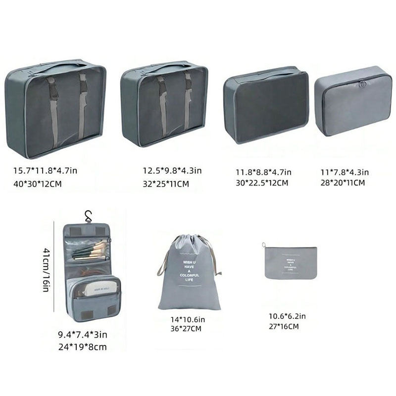 مجموعة حقائب تنظيم متعددة الأق - مراجعة Travel Accessories Gift Set وسعره