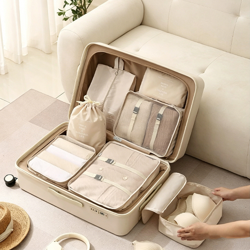 مجموعة من 7 حقائب تنظيم الأمتع - مراجعة Travel Accessories Gift Set وسعره