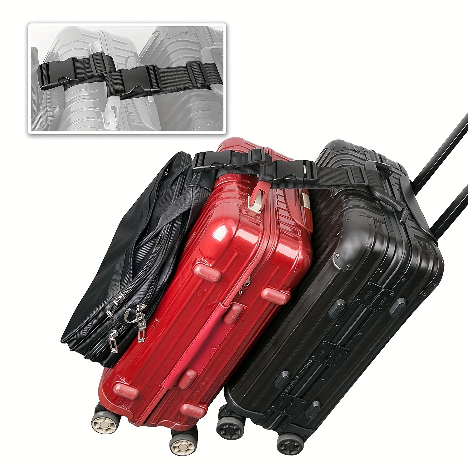 حزام أمتعة بسيط قابل للتعديل،  - مراجعة Quality Travel Accessories وسعره