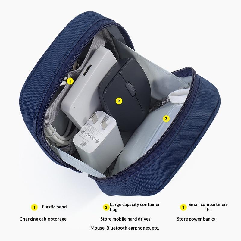 حقيبة منظم كابلات محمولة مقاوم - مراجعة Travel Accessories Organizer Bag وسعره