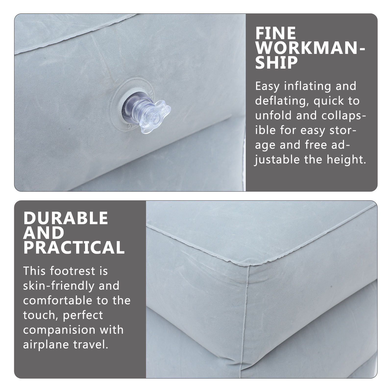 وسادة قابلة للنفخ لدعم القدمين - مراجعة Travel Accessories Pillow وسعره