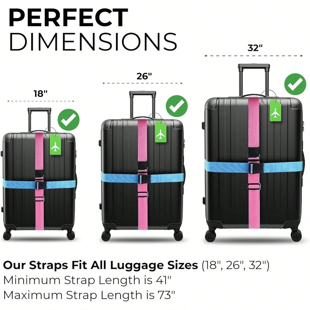 مجموعة حزام الأمتعة مع علامة ا - مراجعة Travel Accessories Gift Set وسعره