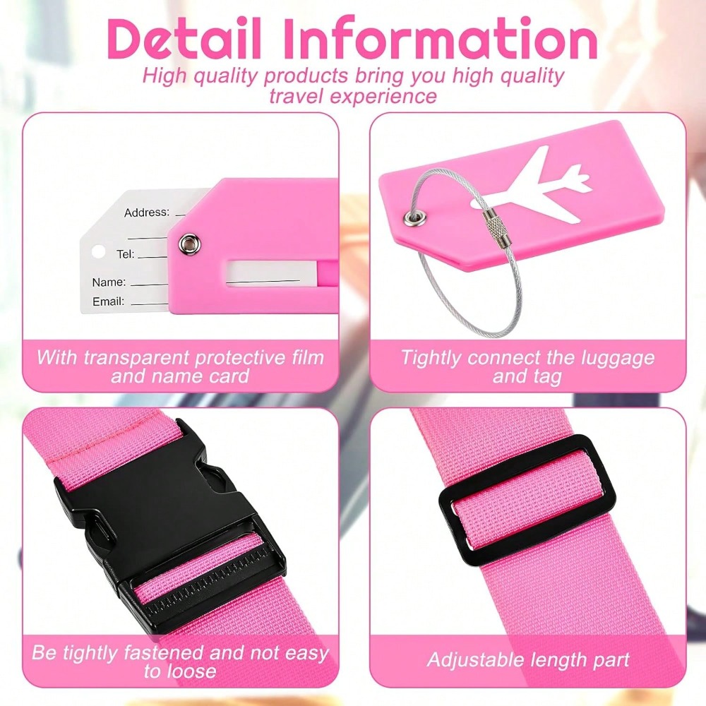 مجموعة حزام الأمتعة مع علامة ا - مراجعة Travel Accessories Gift Set وسعره