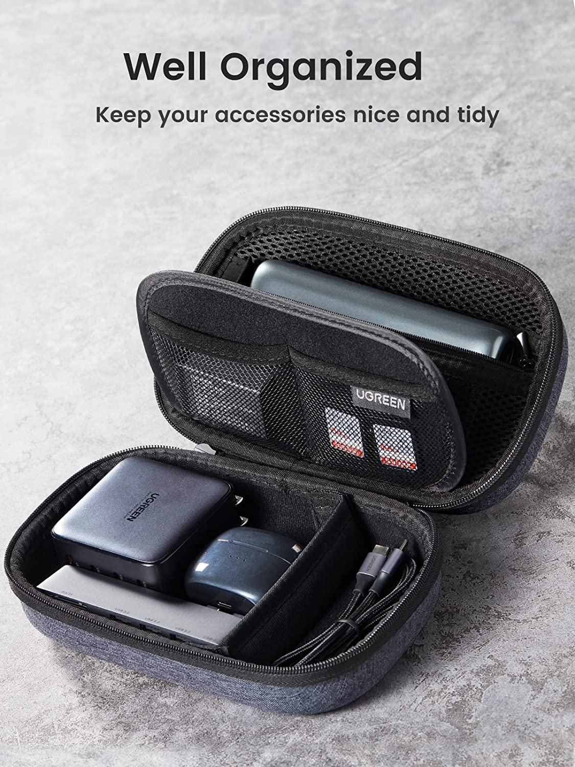 UGREEN Electronics Travel Orga - مراجعة Travel Accessories Organizer Case وسعره