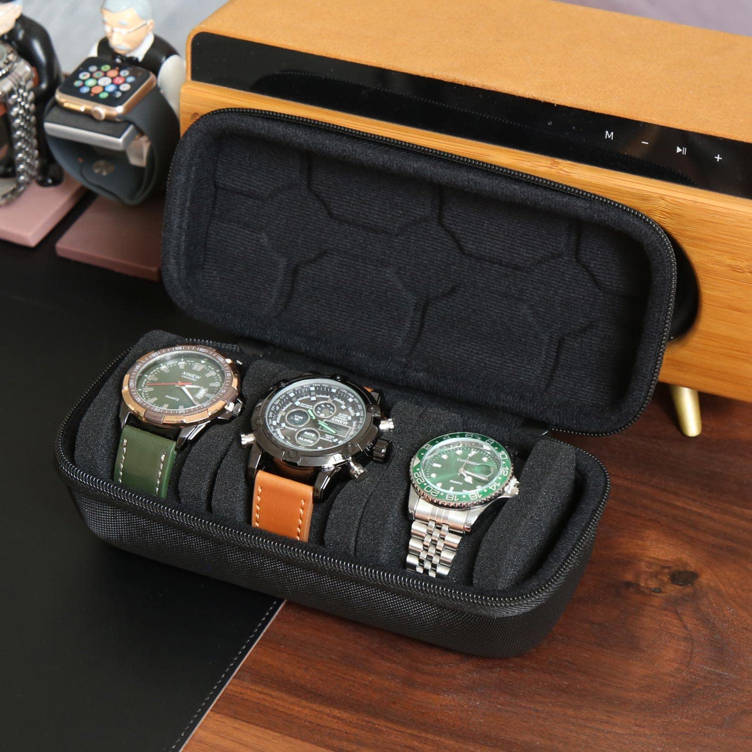 منظم صندوق الساعة للرجال أو ال - مراجعة Travel Accessories Organizer Case وسعره