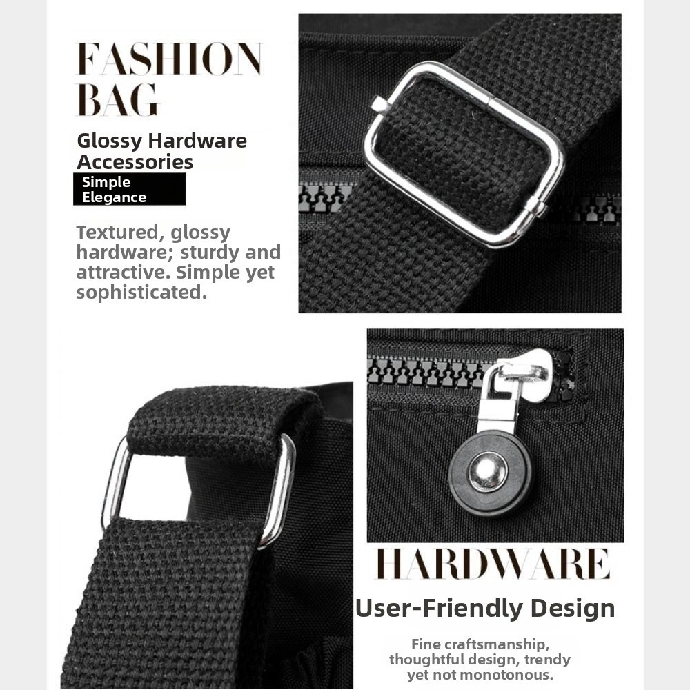 حقيبة كتف نسائية من قماش الناي - مراجعة Travel Accessories Organizer Bag وسعره