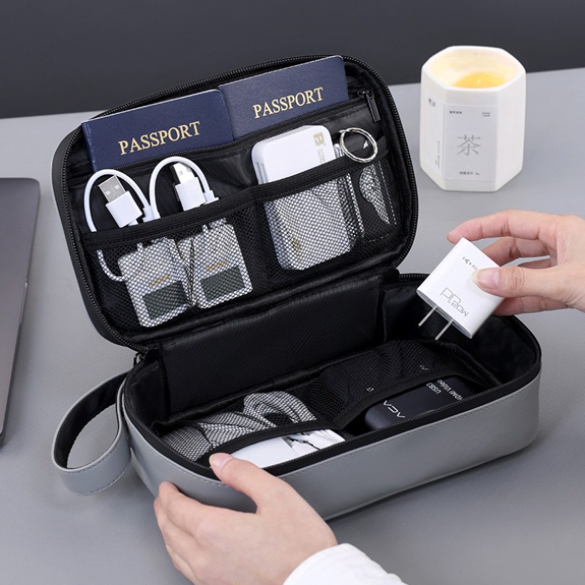 حقيبة تخزين رقمية خفيفة الوزن  - مراجعة Travel Accessories Organizer Bag وسعره