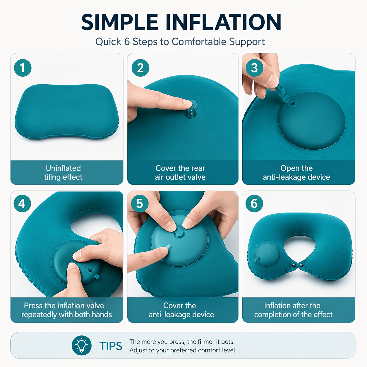 وسادة رقبة قابلة للنفخ للسفر م - مراجعة Travel Accessories Pillow وسعره