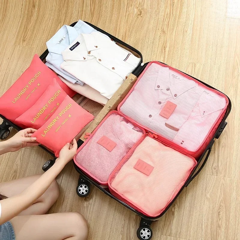 مجموعة من 6 حقائب تخزين للسفر، - مراجعة Travel Accessories Gift Set وسعره