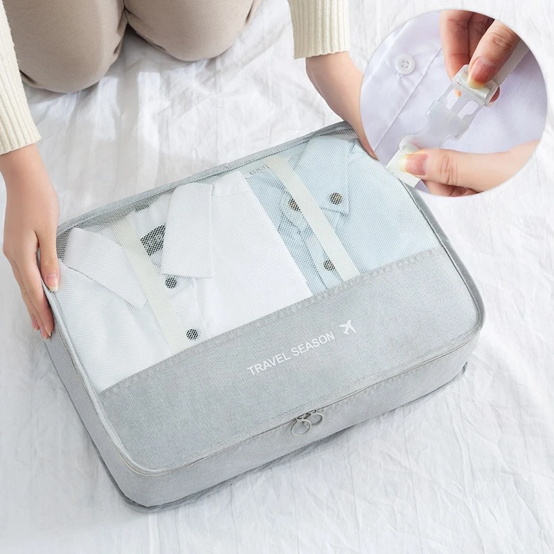حقيبة تخزين ملابس السفر موضة م - مراجعة Travel Accessories Organizer Bag وسعره