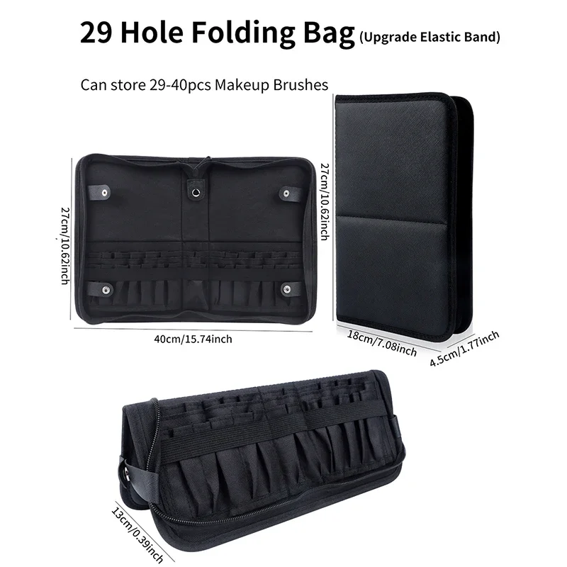 29/23 ثقوب طوي فرشاة للمكياج ح - مراجعة Travel Accessories Organizer Bag وسعره
